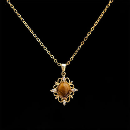 Amber Heirloom Necklace - Gold Plated - Abbott Atelier