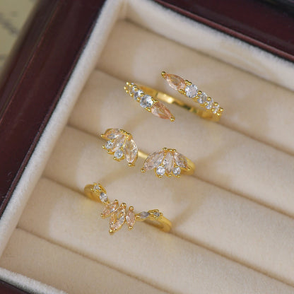 Amberlight Bypass Ring - Gold-Plated - Abbott Atelier