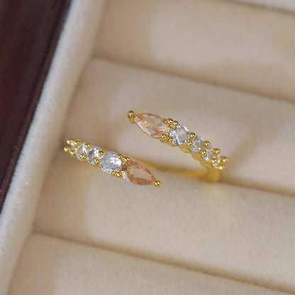 Amberlight Bypass Ring - Gold-Plated - Abbott Atelier
