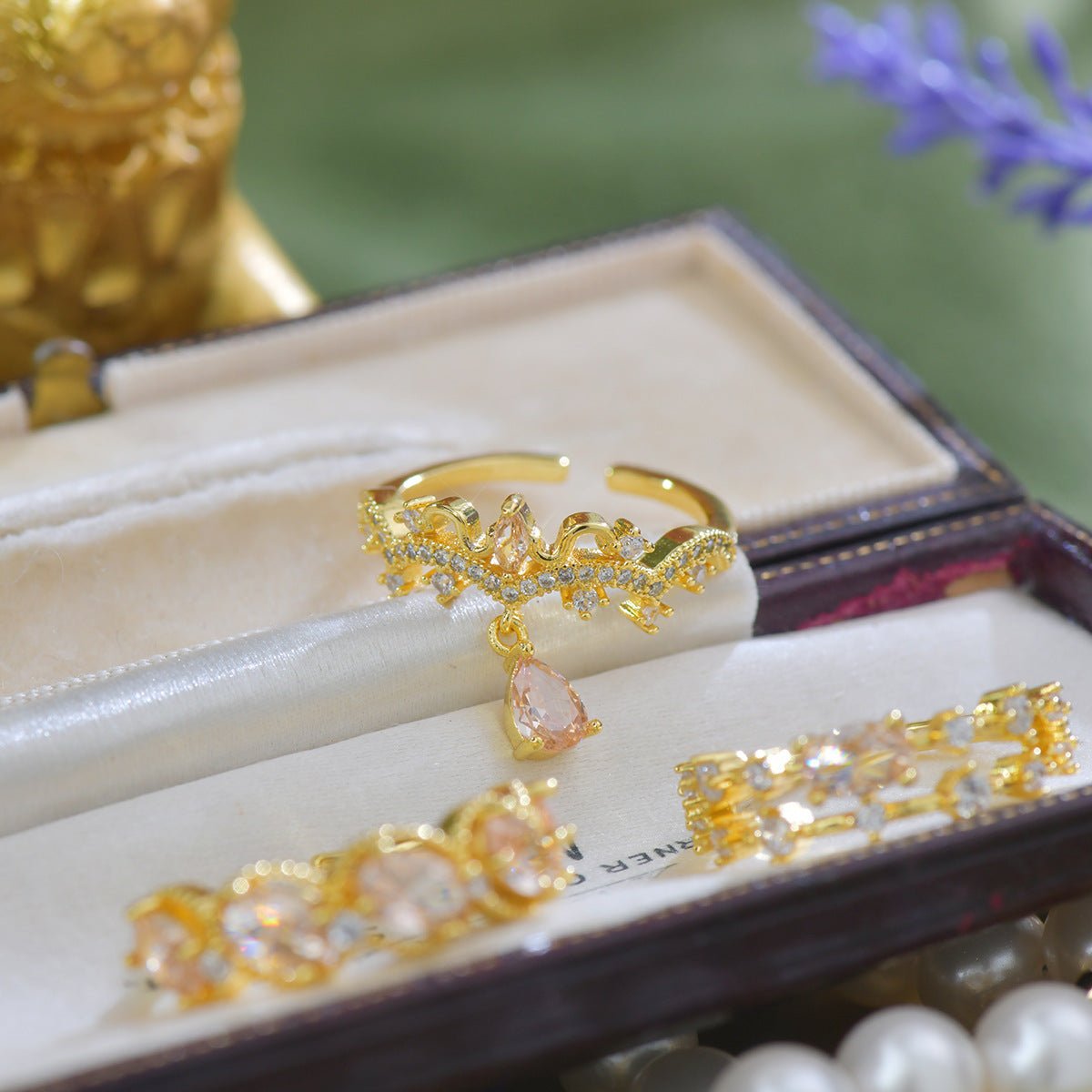 Amberlight Chandelier Ring - Gold-Plated - Abbott Atelier