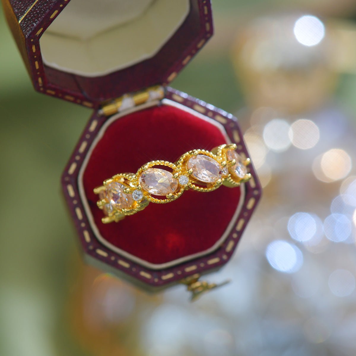 Amberlight Gilded Oval Ring - Gold-Plated - Abbott Atelier