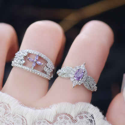 Amethyst Allure Ring - Gold - Plated - Abbott Atelier