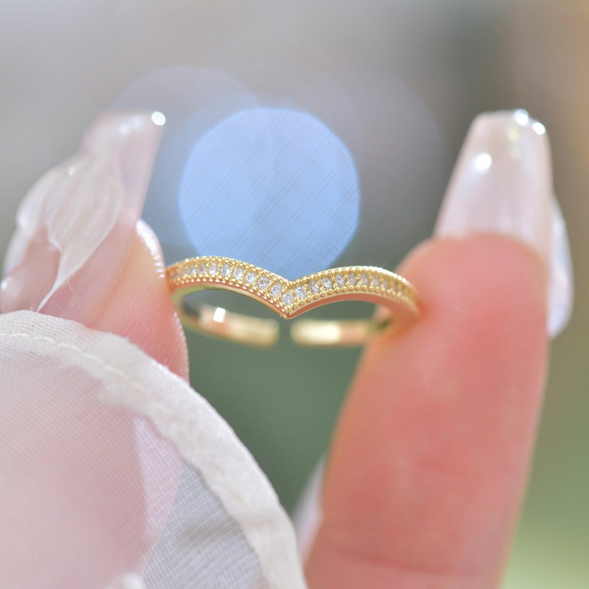 Amethyst Tiara Ring Set - Gold - Plated - Abbott Atelier