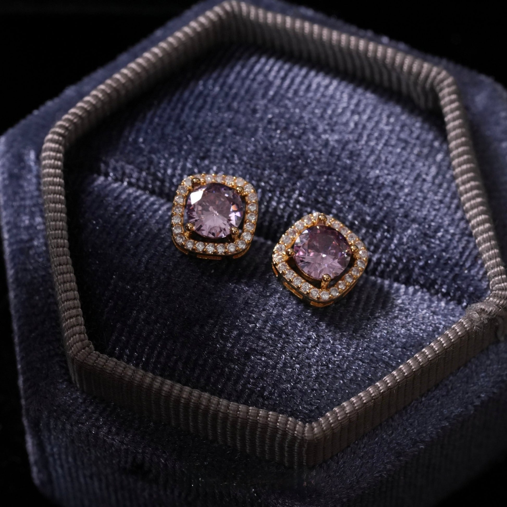 Angelica Baroque Stud Earrings - Gold Plated - Abbott Atelier