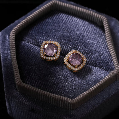 Angelica Baroque Stud Earrings - Gold Plated - Abbott Atelier