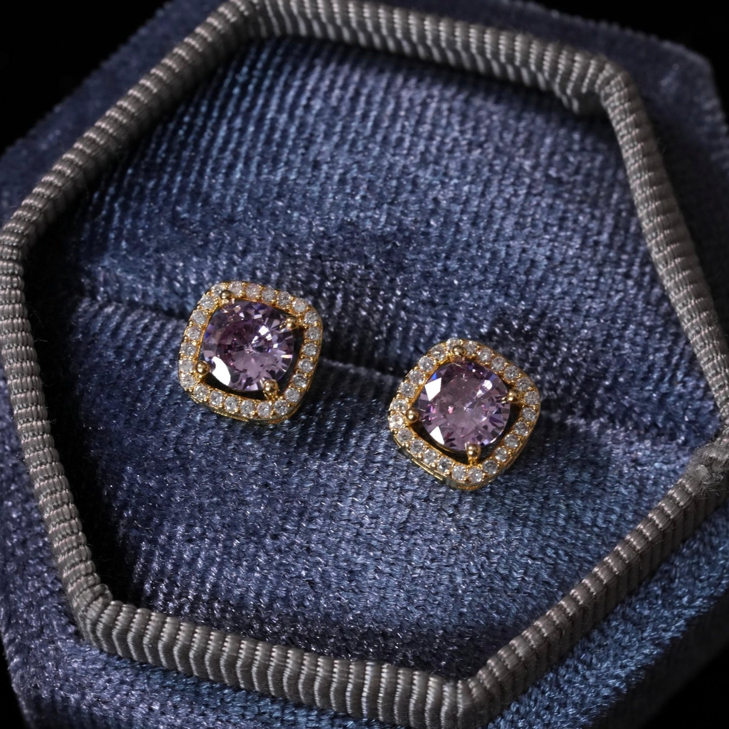 Angelica Baroque Stud Earrings - Gold Plated - Abbott Atelier