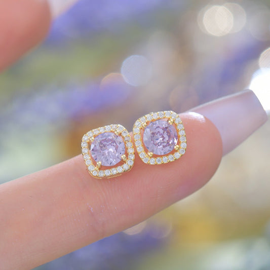 Angelica Baroque Stud Earrings - Gold Plated - Abbott Atelier
