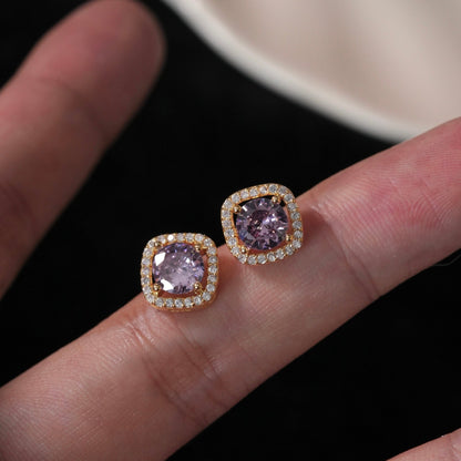 Angelica Baroque Stud Earrings - Gold Plated - Abbott Atelier