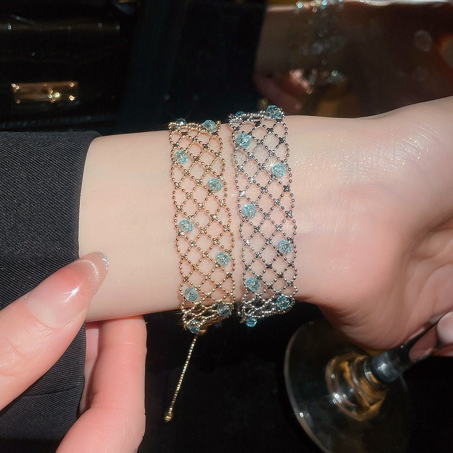 Aqua Lace Bracelet in Gold - Gold Plated - Abbott Atelier