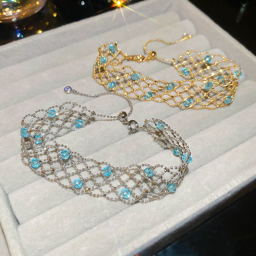 Aqua Lace Bracelet in Gold - Gold Plated - Abbott Atelier