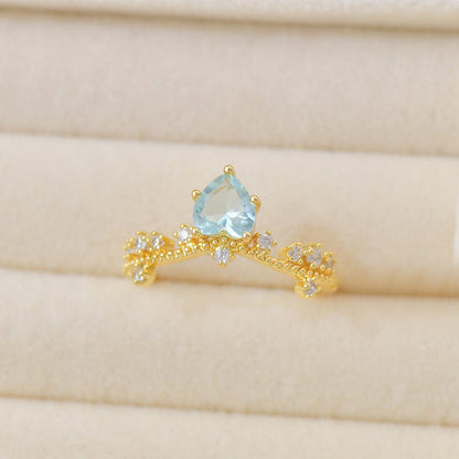 Ariel Heart Ring - Gold - Plated - Abbott Atelier