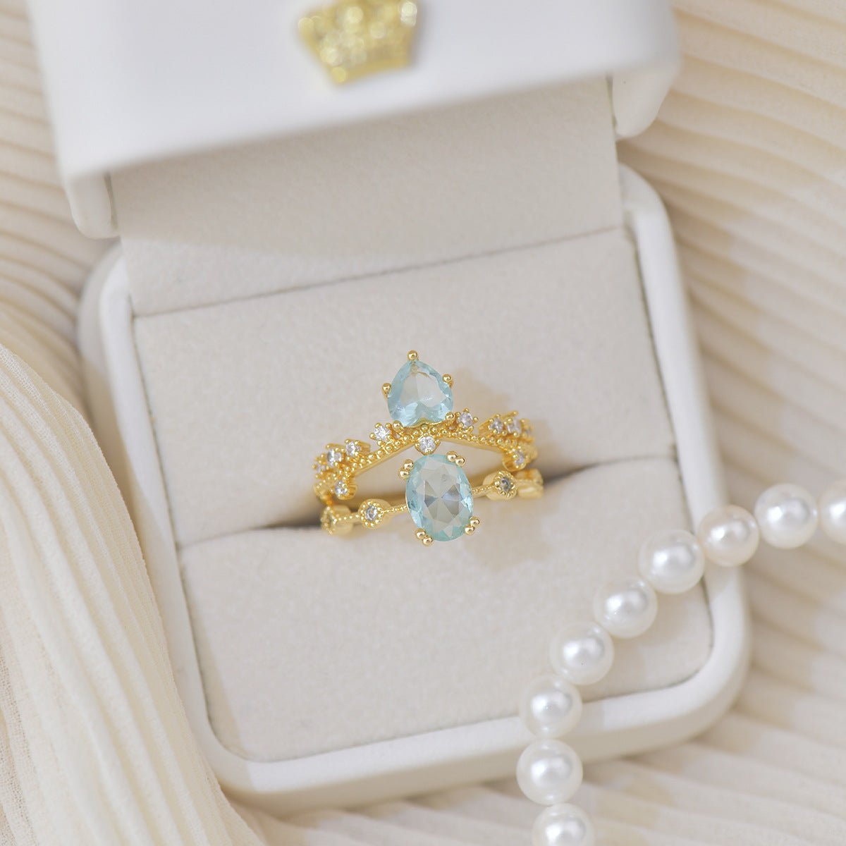 Ariel Heart Ring - Gold - Plated - Abbott Atelier