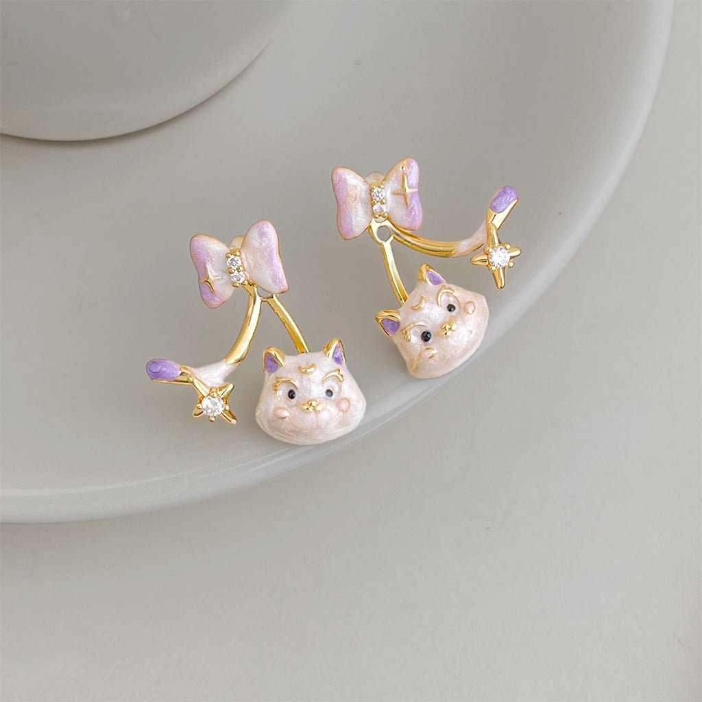 Artemis Cat Earrings - Hypoallergenic - Abbott Atelier