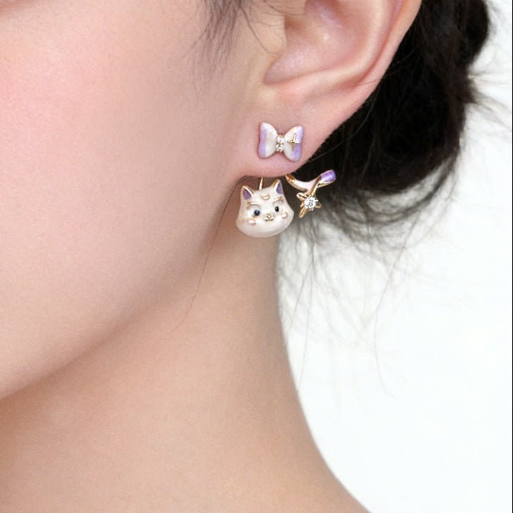 Artemis Cat Earrings - Hypoallergenic - Abbott Atelier