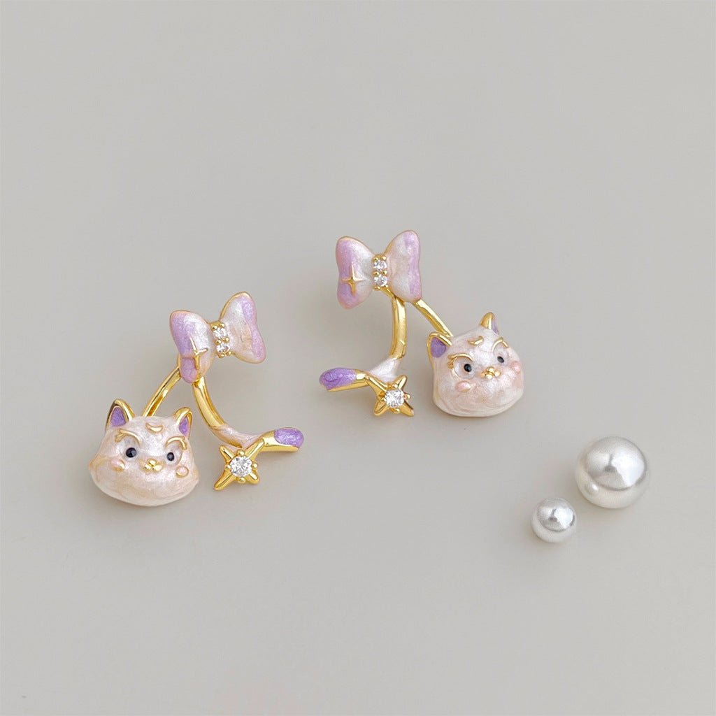 Artemis Cat Earrings - Hypoallergenic - Abbott Atelier