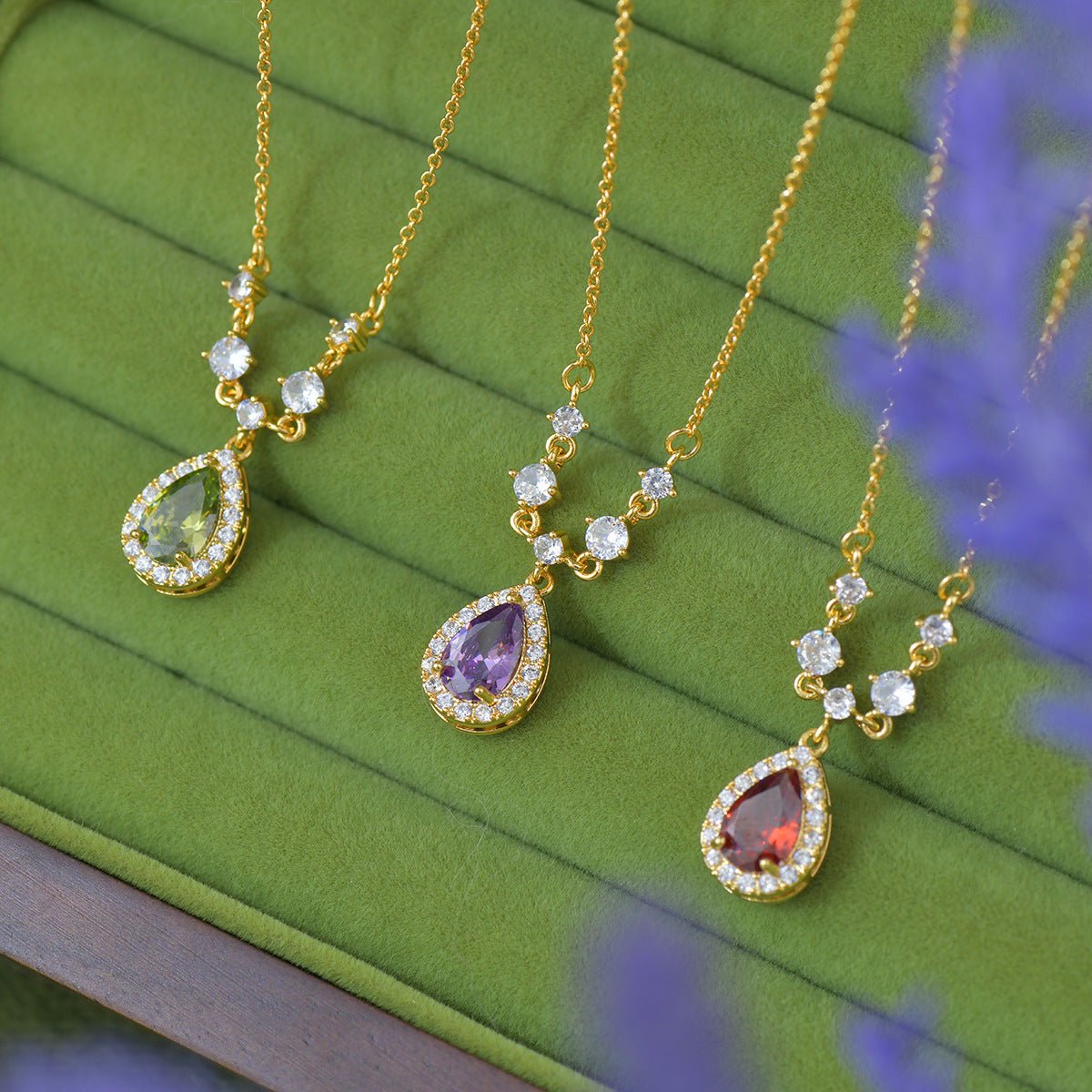 Aurelia Amethyst Necklace - Gold Plated - Abbott Atelier