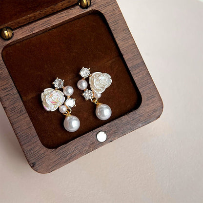 Aurelle Rose Earrings - Hypoallergenic - Abbott Atelier