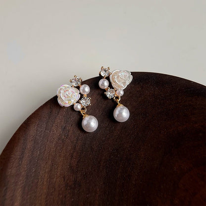 Aurelle Rose Earrings - Hypoallergenic - Abbott Atelier