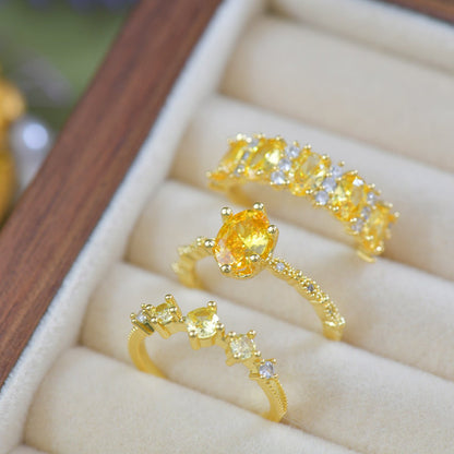 Autumn Trilogy Ring - Gold - Plated - Abbott Atelier