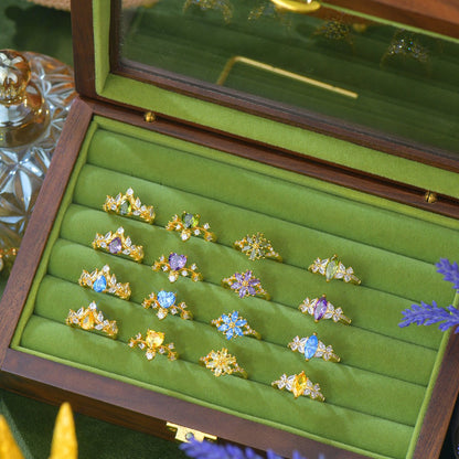 Azure Aster Ring - Gold-Plated - Abbott Atelier