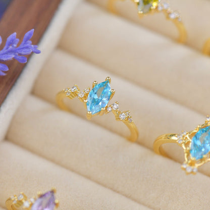 Azure Astra Ring - Gold - Plated - Abbott Atelier