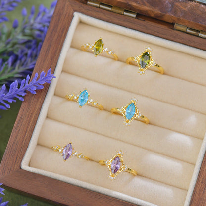 Azure Celestia Ring - Gold - Plated - Abbott Atelier
