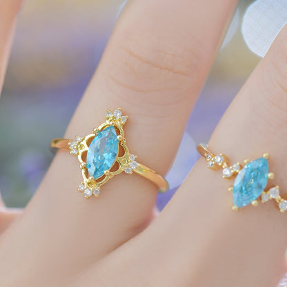 Azure Celestia Ring - Gold - Plated - Abbott Atelier