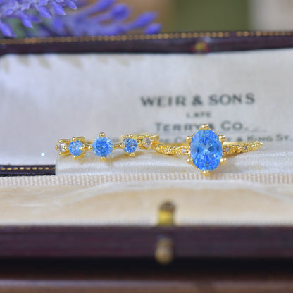Azure Trilogy Ring - Gold - Plated - Abbott Atelier
