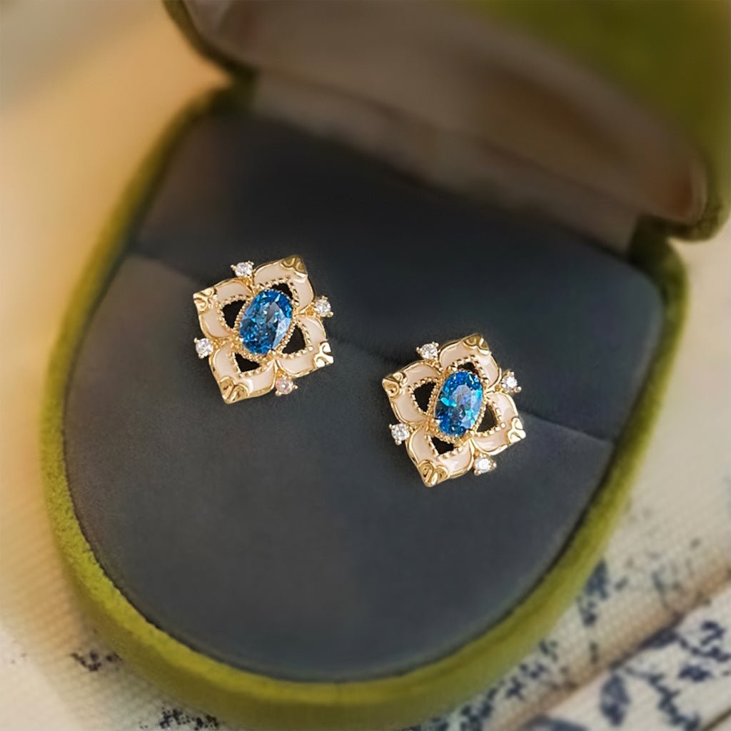 Azure Versailles Earrings - Hypoallergenic - Abbott Atelier
