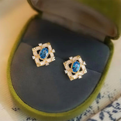 Azure Versailles Earrings - Hypoallergenic - Abbott Atelier