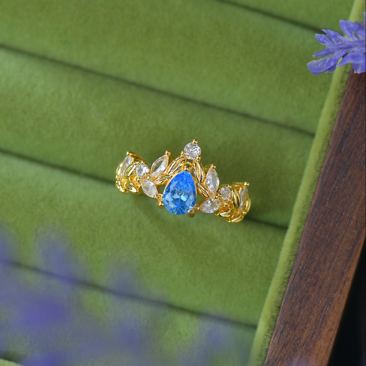 Azure Willowmere Ring - Gold-Plated - Abbott Atelier