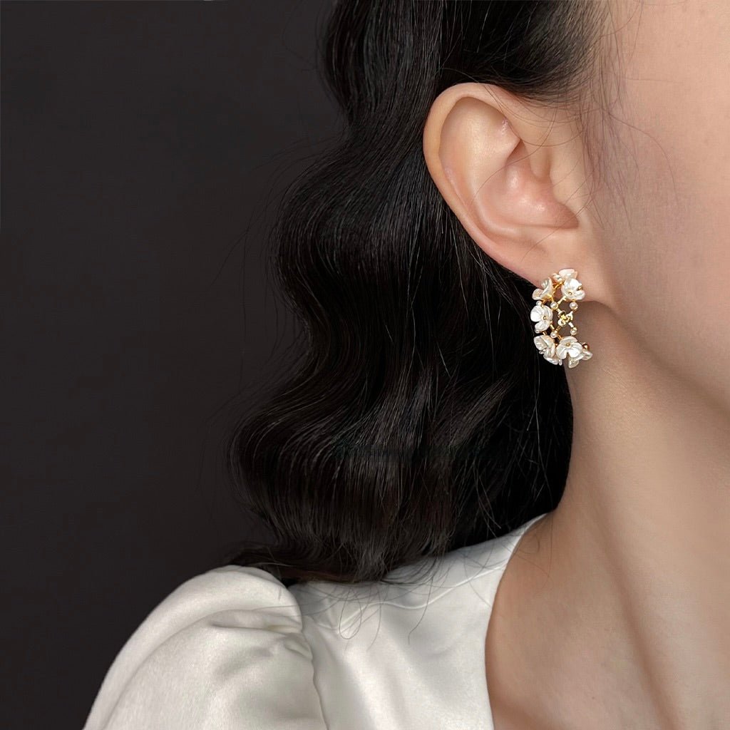 Baby's Breath Earrings - Hypoallergenic - Abbott Atelier