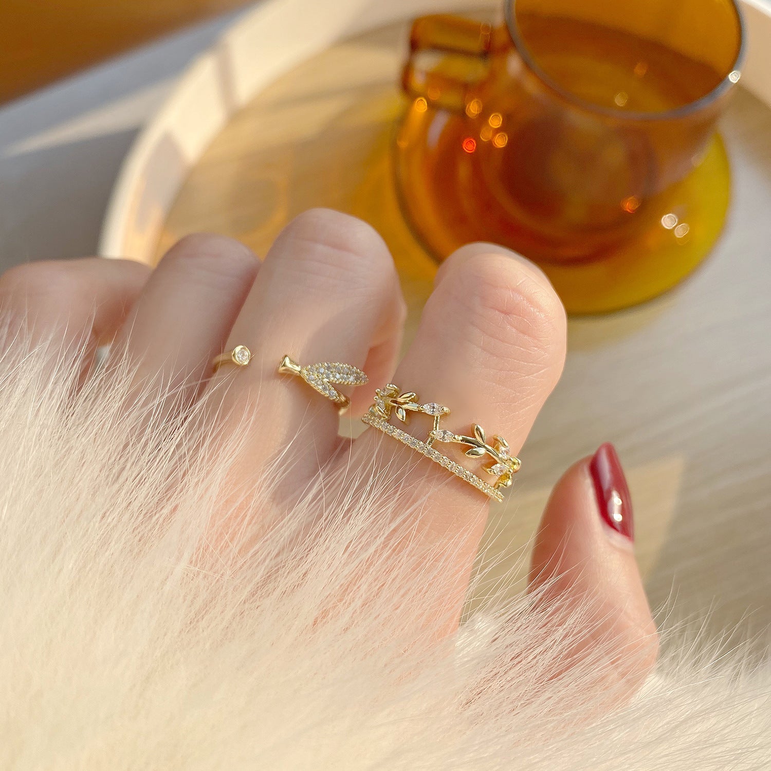 Bamboo Ring - Gold - Plated - Abbott Atelier
