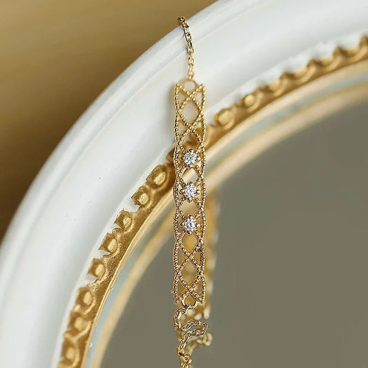 Baroque Bracelet - Alma (Solid Silver) - Hypoallergenic - Abbott Atelier