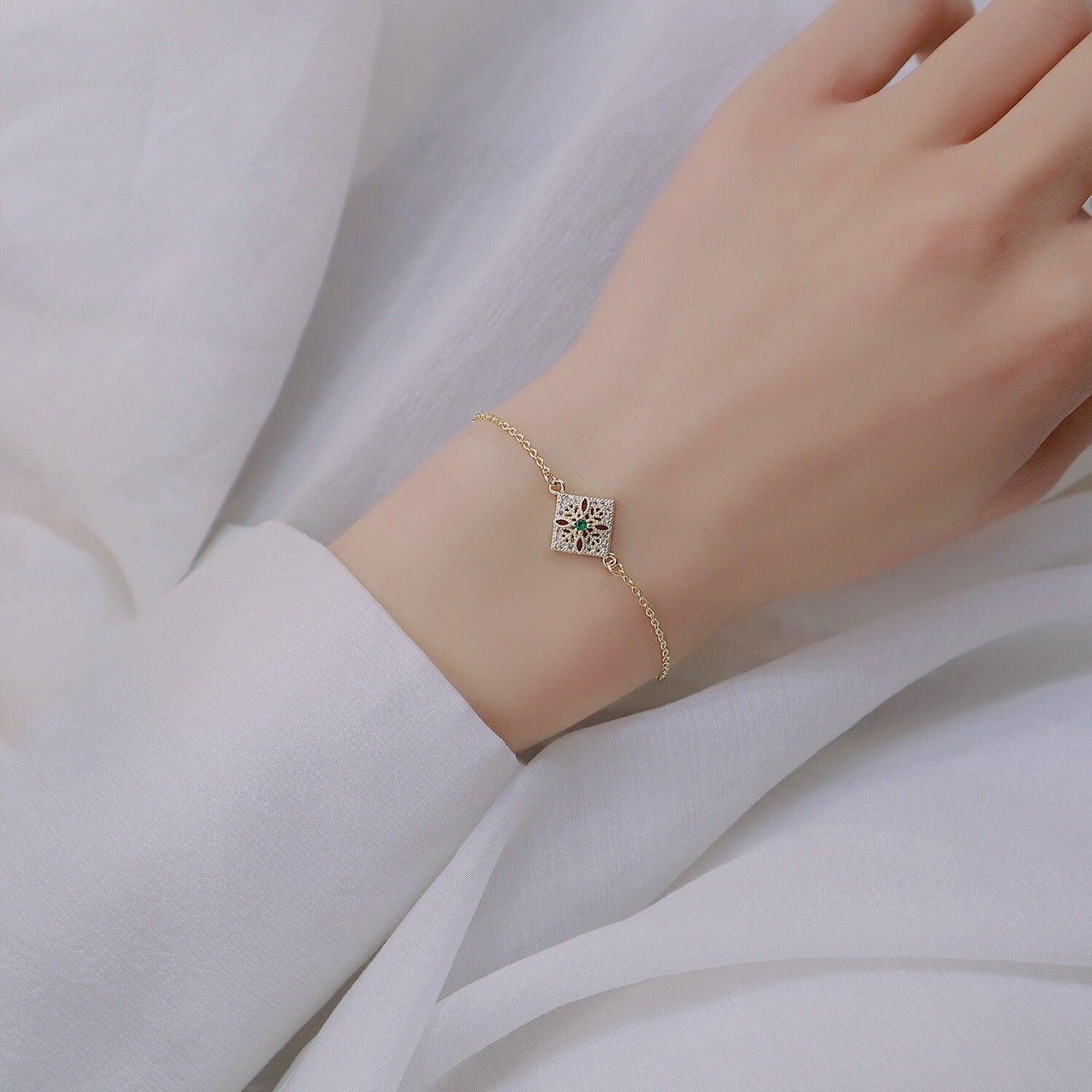 Baroque Bracelet (Solid Silver) - Hypoallergenic - Abbott Atelier