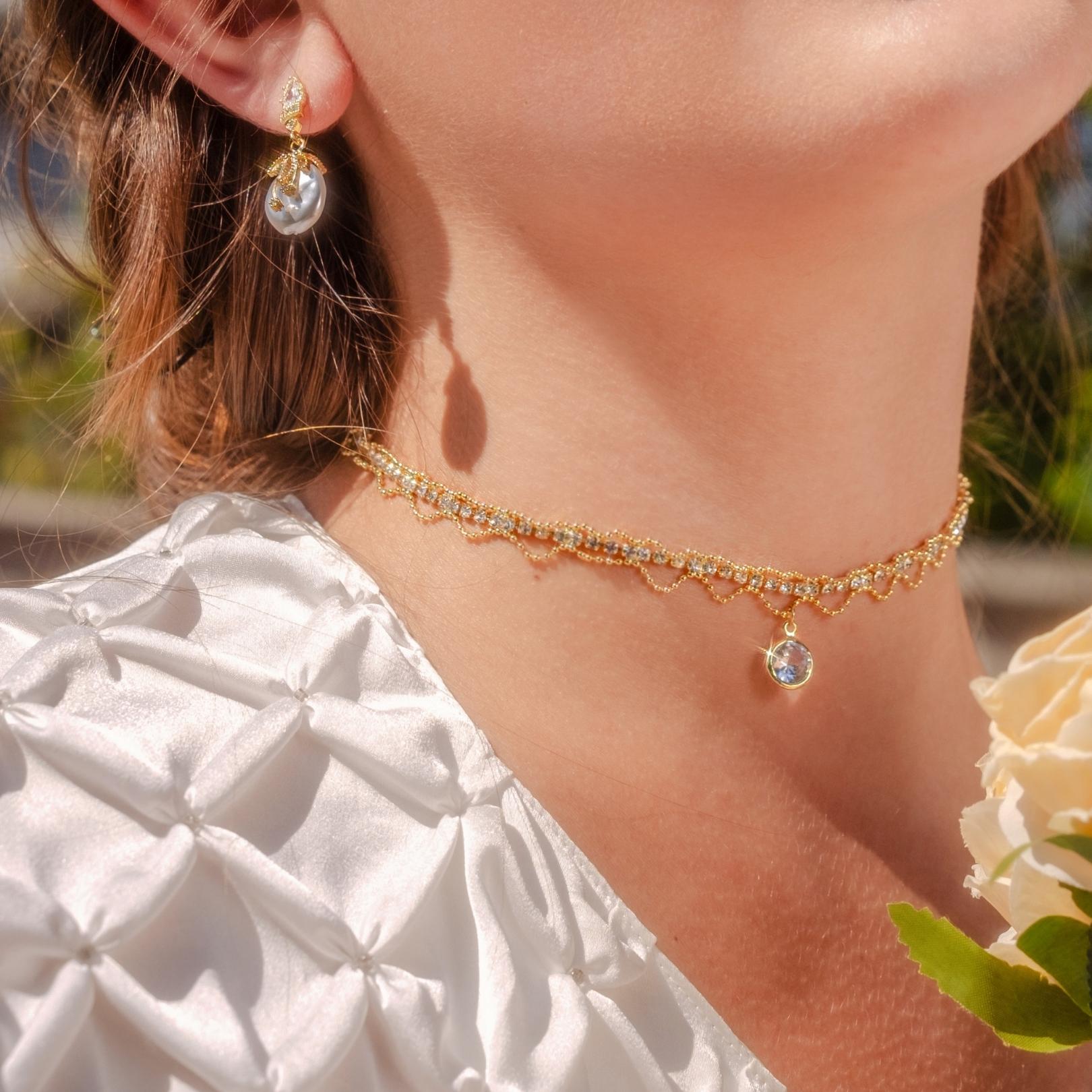 Baroque Choker - Kimberly - Gold - Plated - Abbott Atelier