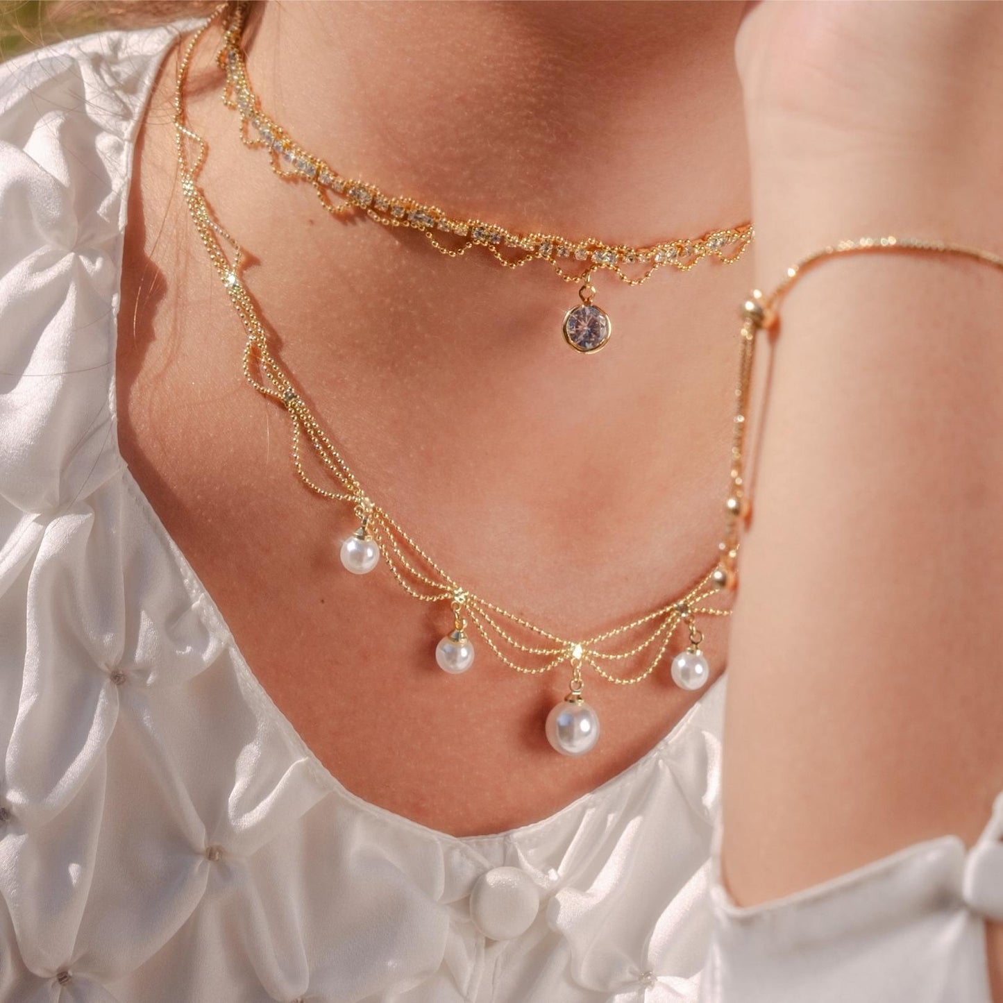 Baroque Choker - Kimberly - Gold - Plated - Abbott Atelier