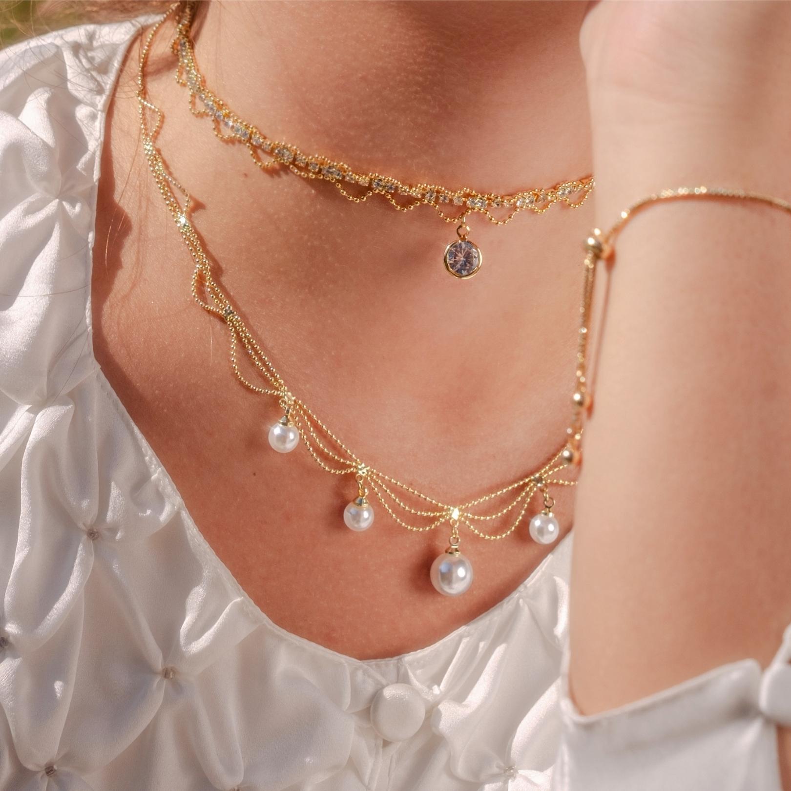 Baroque Choker - Kimberly - Gold - Plated - Abbott Atelier