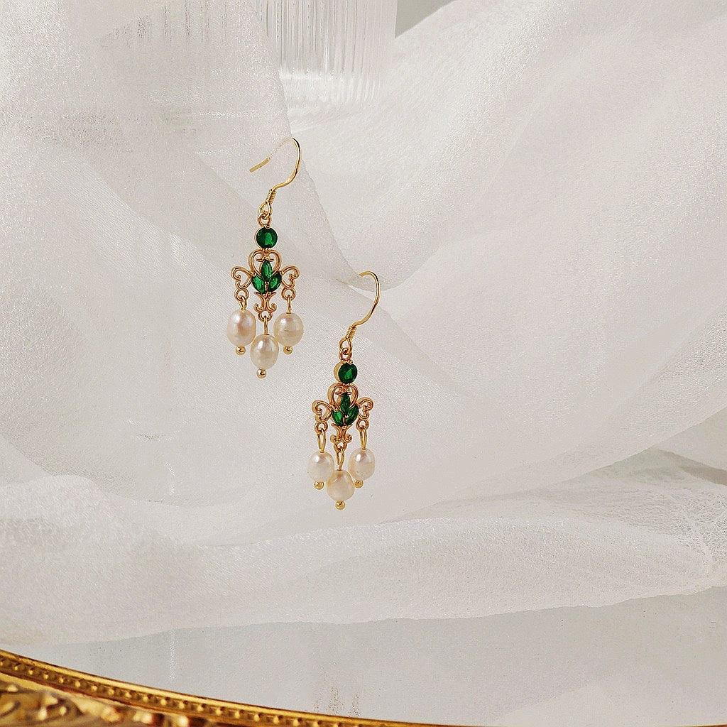 Baroque Earrings (2 Colors) - Melanie - Hypoallergenic - Abbott Atelier