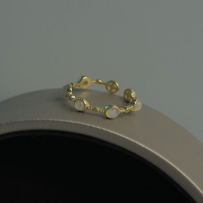 Baroque Opal Ring (Solid Silver) - Baroque Collection - Abbott Atelier