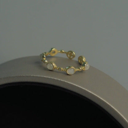 Baroque Opal Ring (Solid Silver) - Baroque Collection - Abbott Atelier
