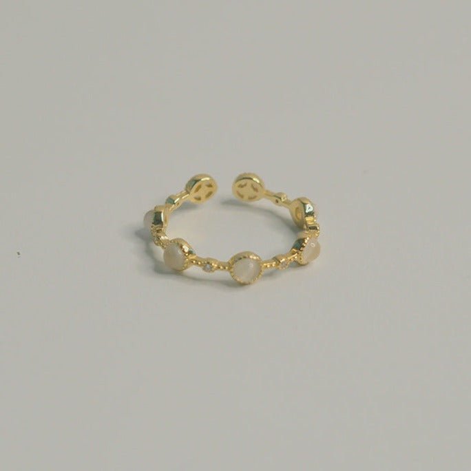 Baroque Opal Ring (Solid Silver) - Baroque Collection - Abbott Atelier