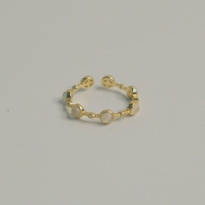 Baroque Opal Ring (Solid Silver) - Baroque Collection - Abbott Atelier