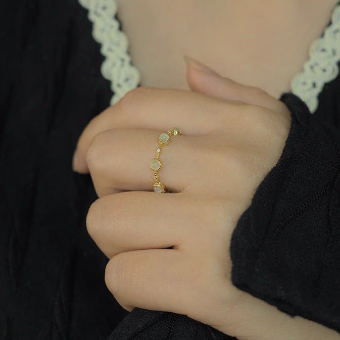 Baroque Opal Ring (Solid Silver) - Baroque Collection - Abbott Atelier