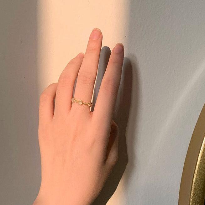 Baroque Opal Ring (Solid Silver) - Baroque Collection - Abbott Atelier
