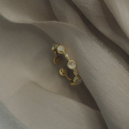 Baroque Opal Ring (Solid Silver) - Baroque Collection - Abbott Atelier