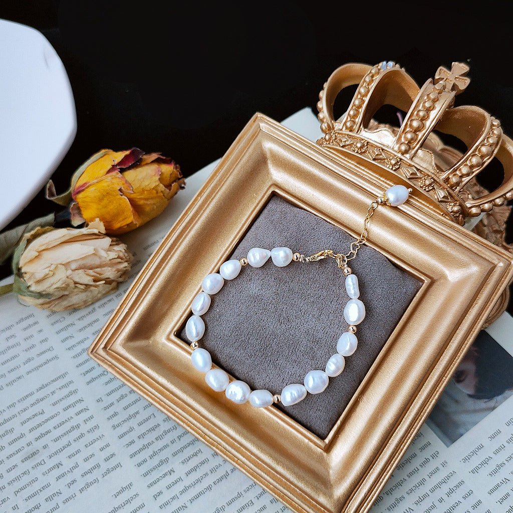 Baroque Pearl Bracelet - Avery - Freshwater Pearls - Abbott Atelier