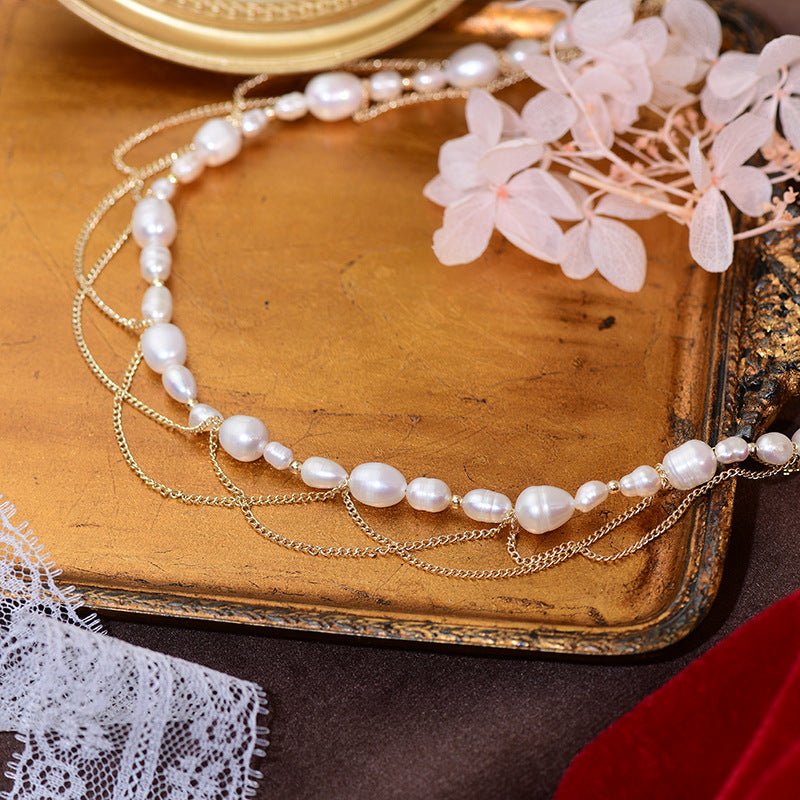 Baroque Pearl Necklace - Natasha - Freshwater Pearls - Abbott Atelier