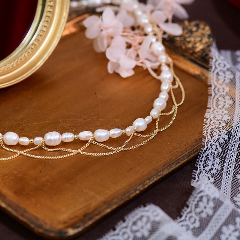 Baroque Pearl Necklace - Natasha - Freshwater Pearls - Abbott Atelier