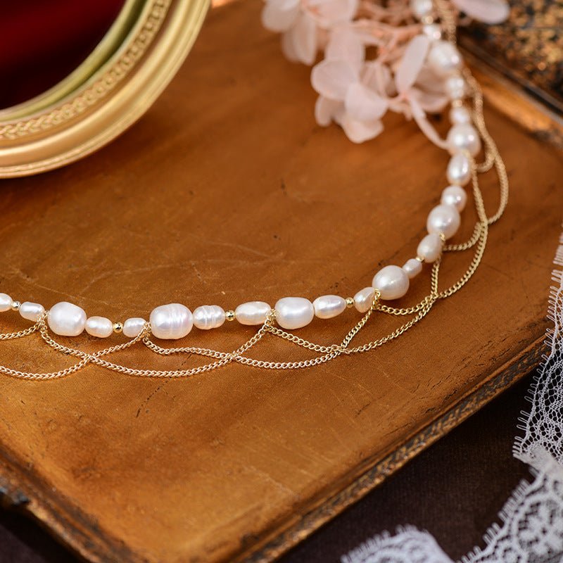 Baroque Pearl Necklace - Natasha - Freshwater Pearls - Abbott Atelier